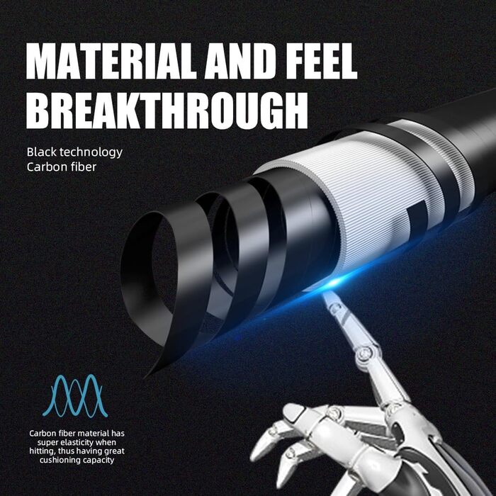 CRICAL Більярдний кий з карбонового волокна, 147 см, професійний, з'єднання 3/8 x 8, наконечник 12,5 мм, комплект CL-04