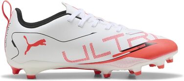 Дитячі футбольні бутси PUMA Ultra 5 Play FG/AG Jr. 37.5 EU (Білий/Чорний/Червоний)
