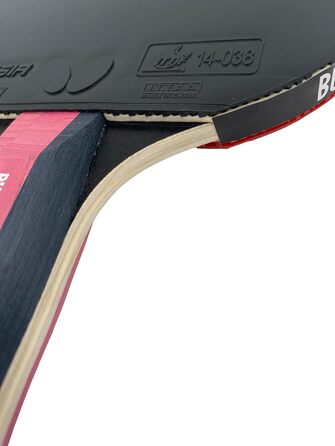 Тенісна ракетка Butterfly Timo Boll Black/Ruby Red для настільного тенісу, рубіново-червона