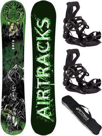 Набір для сноуборду AIRTRACKS Forest King Carbon Wide Hybrid Rocker + кріплення Star/Master, сумка, чоловічий, 153/156/160 см