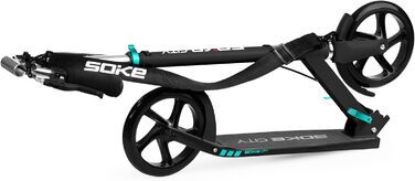 Міський самокат SOKE Cityroller чорно-блакитний - для дорослих та підлітків