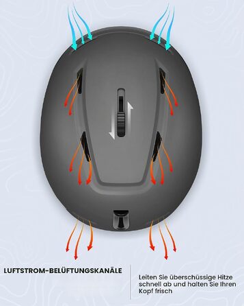 Шолом для гірських лиж та сноуборду OutdoorMaster MIPS з системою вентиляції, полікарбонат та EPS, сірий, розмір S
