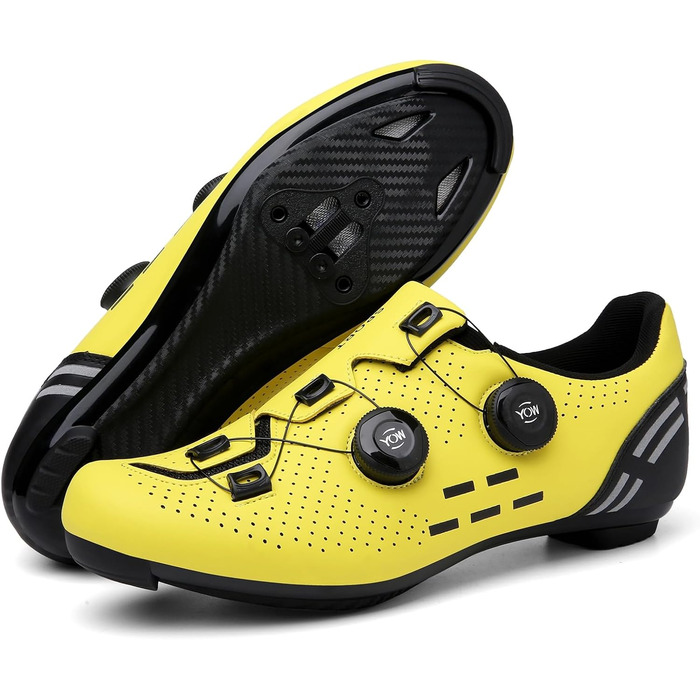 Велосипедні шкарпетки SDEQA для жінок, сумісні з Peloton, Look SPD, SPD-SL, Delta Lock. Жовті, 36 EU