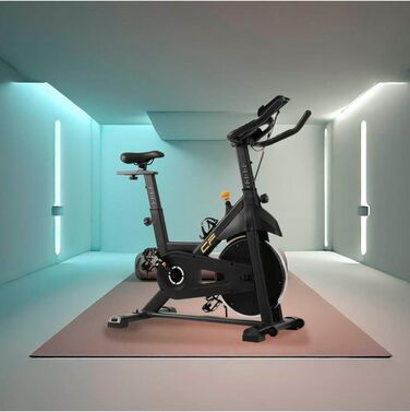 Велотренажер Clover Fitness з LCD-дисплеєм та 6 рівнями опору, чорний