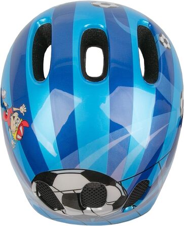 Дитячий велосипедний шолом M-Wave Space Soccer, футбольний дизайн