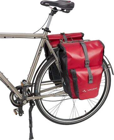 Велосипедні сумки VAUDE Aqua Back Plus для багажника, 2 шт, водонепроникні, 51 л, Parrot Green, універсальний розмір, легке кріплення