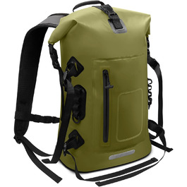 Водонепроникний рюкзак ioutdoor 30-35 л, rolltop, для водних видів спорту, велоспорту та туризму, з м'якими лямками та водонепроникною блискавкою