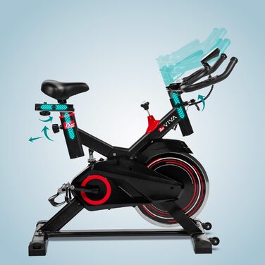 AsVIVA S11 Speedbike: велотренажер для дому з маховиком 18 кг, безступеневим опором та кермом для шосе, для кардіотренувань та витривалості