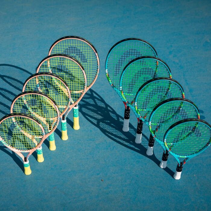 Дитяча тенісна ракетка Head Novak 25, синя, для дітей 8-10 років, розмір ручки 0.5