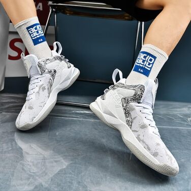 Баскетбольні кросівки для чоловіків та жінок. Легкі спортивні кросівки для ходьби, бігу та занять спортом. Зносостійкі, з антиковзкою підошвою. Розміри 36-45 EU, 38 EU. Кольори: білий, сірий.