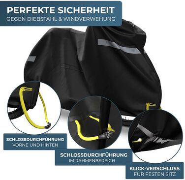 Водонепроникний чохол для велосипеда Xcelenze з відбивачами, міцний та з UV-захистом (XXL, для 2 велосипедів)