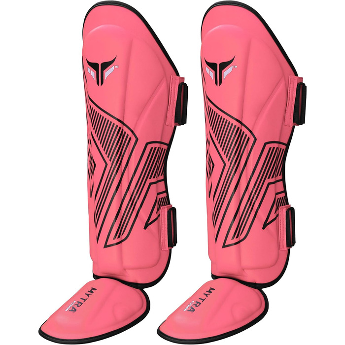 Захист для ніг Mytra Fusion, Наколінник для боксу, ММА, Муай Тай, Марціальні мистецтва, Рожевий, S/M