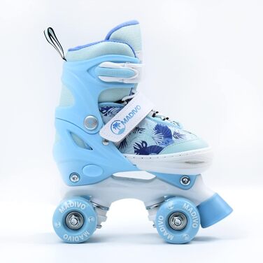 Роликові ковзани MADIVO Love Kinder для дівчаток, регульовані, 30-33, блакитні