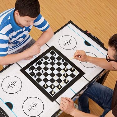 MD Sports 122-в-1 Комбо: Ручний стіл для ігор з системою підрахунку очок, хокей, баскетбол, футбол, шашки, шахи та інші ігри