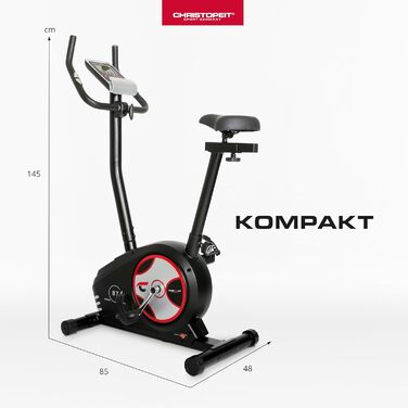 Велотренажер Christopeit Sport BT, 24 рівні, магнітний, до 120 кг, LCD-дисплей
