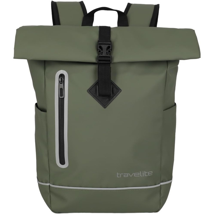 Водонепроникний рюкзак Travelite Rolltop для велосипеда та повсякденного використання, 19 л, з відбивачами, 48 см