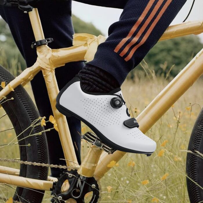 Велосипедні шкарпетки Milazzo для чоловіків – для шосе, MTB та велотренажери – дихаючі велосипедні шкарпетки, сумісні з педалями SPD, SPD-SL та Look Delta (червоний оранжевий, 47 EU)