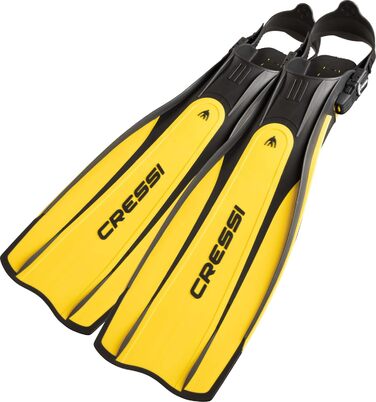 Ласти Cressi Pro Light відкриті, розмір S/M (40/41), чорні/жовті для дайвінгу
