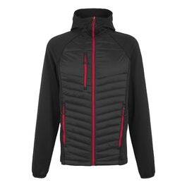 Чоловіча гібридна робоча куртка Regatta Professional Navigate Warm Hybrid Fleece — чорна, розмір M