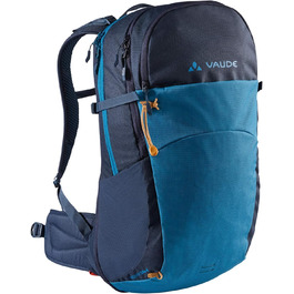 Рюкзак VAUDE Wizard 24+4 літри, водовідштовхувальний туристичний рюкзак для жінок і чоловіків, комфортна спинка, органайзер, колір синій Kingfisher