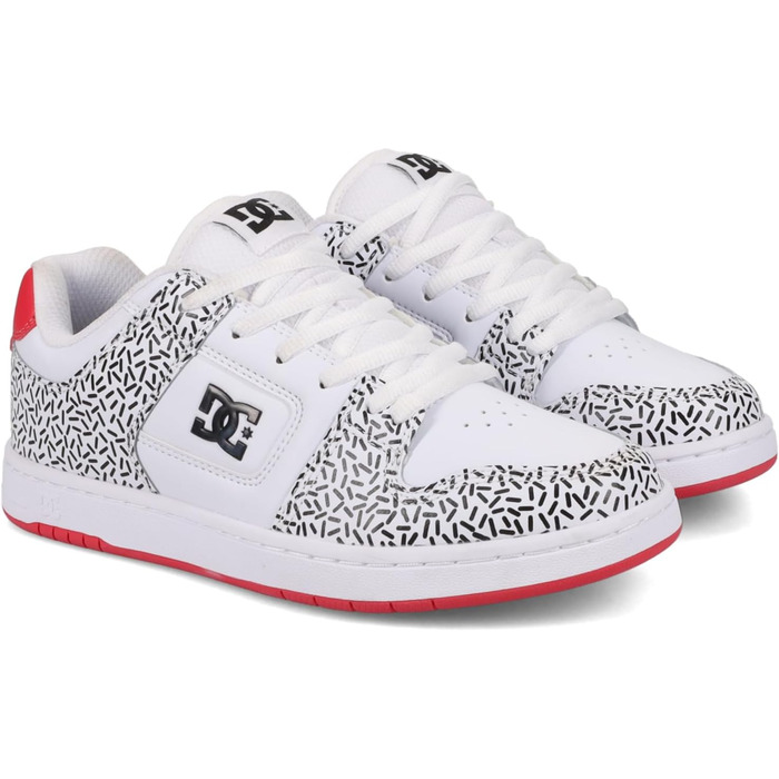 Кросівки DC Shoes Manteca для жінок, білі, чорні, рожеві, 42.5 EU
