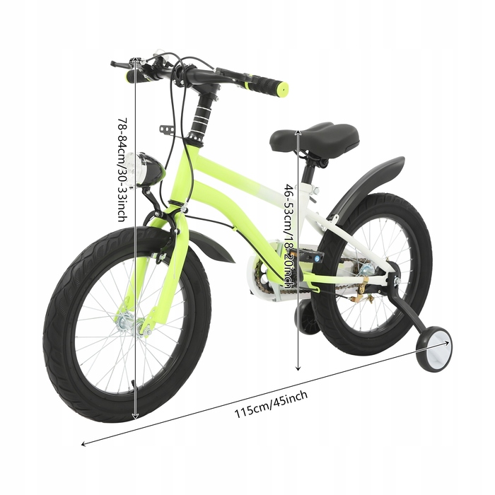 Дитячий велосипед Chengduweili, 16 дюймів, жовтий