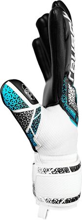 Воротарські рукавички Reusch Attrakt Gold NC Junior - дитячі, для футболу, білі-сріблясті-чорні