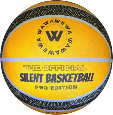 Безшумний баскетбольний м'яч WAWAWEWA Pro Edition, розмір 7, повітронепроникний, пінистий, для тихого дриблінгу, для залу та вулиці