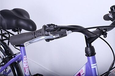 Велосипед Talson 24 дюйми, 21-швидкісна Shimano, з підсвіткою, лілово-білий
