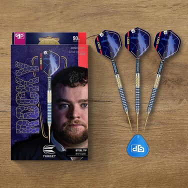 Дротики Target Josh Rock Gen 1 зі сталевим наконечником, 90% вольфраму, Swiss Point, 22/23/24/25 г, професійний набір для дартсу, гравецька серія