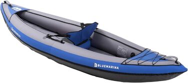 Надувний каяк Bluemarina Samoa для 1-3 осіб з веслом, насосом і сумкою – універсальний водний човен для риболовлі та відпочинку