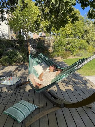 Гамак LA SIESTA Modesta подвійний з органічної бавовни, Агава