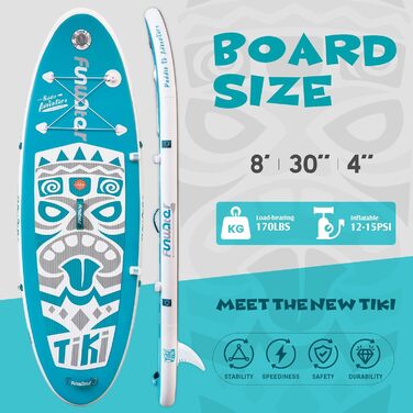 Дитяча надувна SUP-дошка FunWater Mini, комплект для дітей та підлітків з насосом, веслом, рюкзаком і страховкою