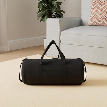 Спортивна сумка Vorspack для чоловіків та жінок — водонепроникна складна дорожня сумка для подорожей, спортзалу та ручної поклажі, чорна, 61 см (24 дюйми)