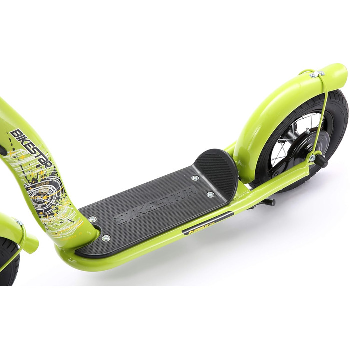 Дитячий роликовий самокат STAR SCOOTER з повітряними колесами (10 дюймів) для хлопчиків та дівчаток 4-5 років. Зелений