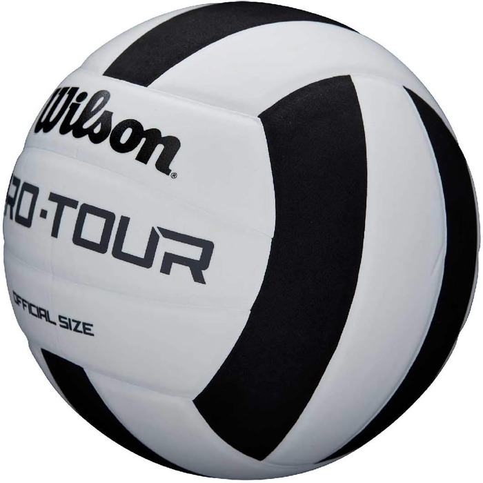 Волейбольний м'яч Wilson для залу, офіційний розмір, Pro Tour, чорний/білий