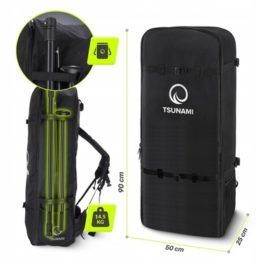 Надувна SUP-дошка TSUNAMI Wave T03 (350 см) з веслом та сидінням