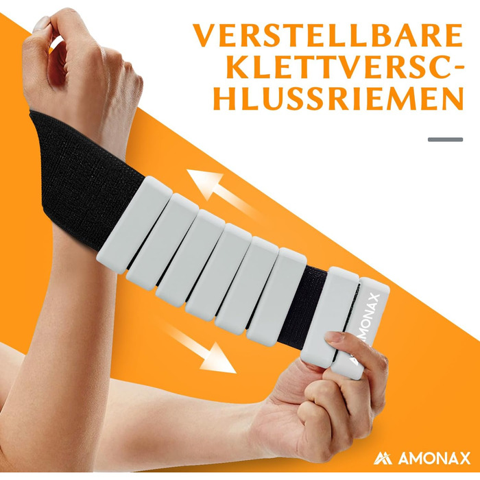 Манжети для фітнесу Amonax на щиколотки та зап'ястя, 2х0.5кг, сірі - ваги для ніг і рук, пілатес, для жінок та чоловіків