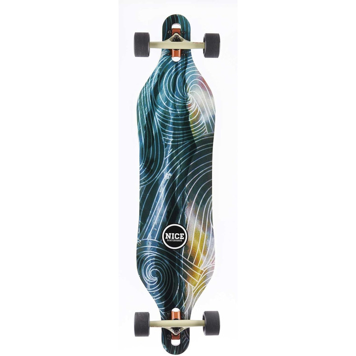 Скейтборд LIGHT BOARD CORP Nice Wanderer 40x9,5 дюймів, мультиколор, жорстка дека для стріт катання