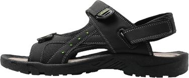 Чоловічі сандалі JOMIX для активного відпочинку та подорожей, на липучках, чорні (45 EU)