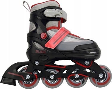 Регульовані ролики та ковзани 2в1 AMIGO 30-33 ABEC7, червоні