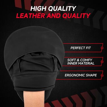 Боксерські рукавички Boxpads для тренувань, MMA, муай-тай, кікбоксингу, карате. Захист для ударів та тренувань (чорний)