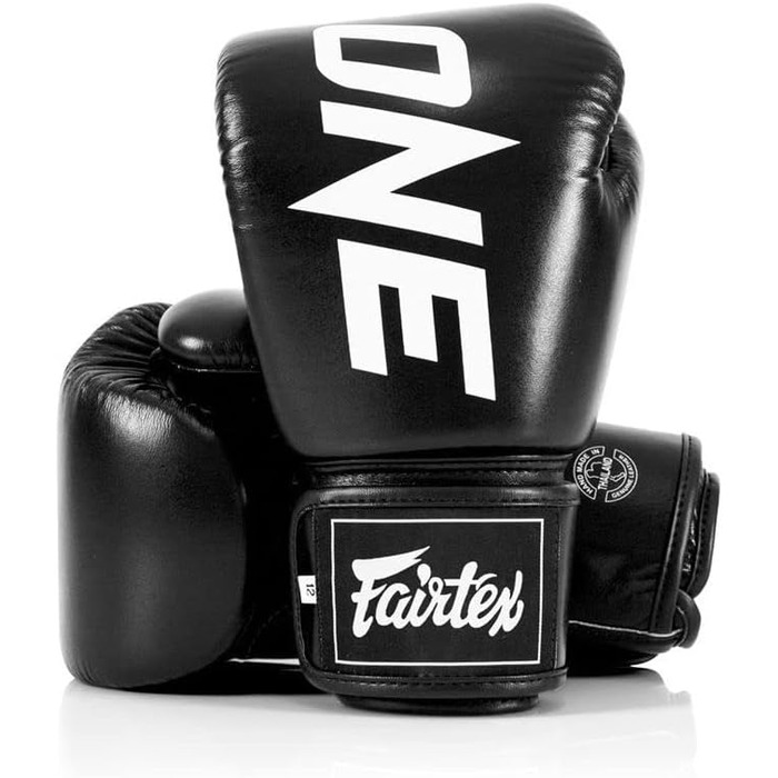Боксерські рукавички Fairtex BGV1 ONE для муай-тай, 12 унцій, чорні