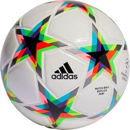 М'яч Adidas UCL Void Mini для футболу, білий/сріблястий/блакитний, унісекс