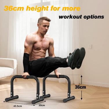 Стенд для віджимань та підтягувань RELIFE - регульована висота, чорний