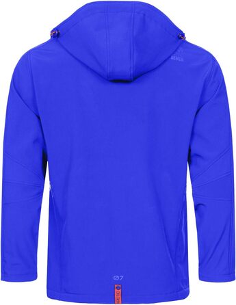 Чоловіча куртка Softshell водонепроникна outdoor з флісовою підкладкою, дихаюча функціональна куртка AS088, синя, розмір L