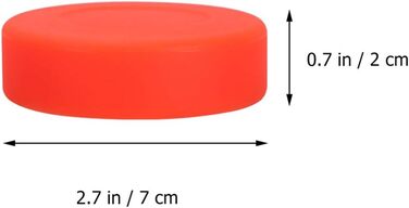 10 шайб для хокею LIOOBO для тренувань та вуличного хокею (помаранчеві)