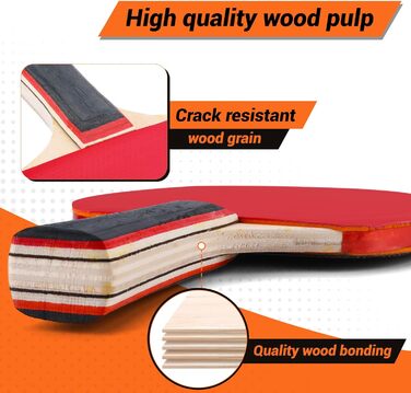 Набір для настільного тенісу BBWELL Premium: 2 ракетки, 3 м'ячі, сумка. Ідеально для початківців, професіоналів та сімейного дозвілля