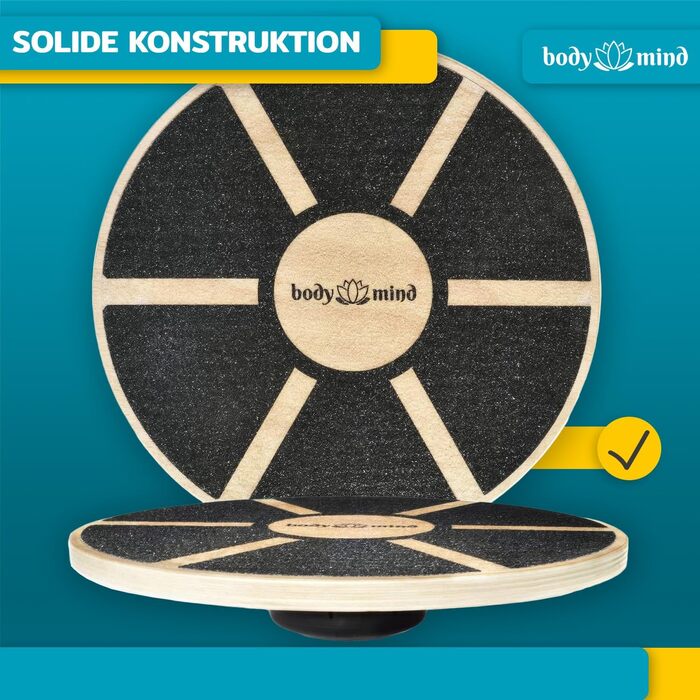 Баланс-борд Deluxe для фізіотерапії та тренувань координації з безкоштовною електронною книгою Studio Board Deluxe з дерева