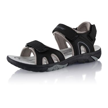 Сандалі трекінгові жіночі та чоловічі Fusskleidung літні легкі, з міцною підошвою, 43 EU, чорні